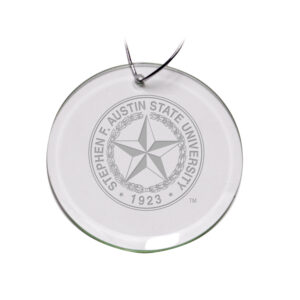 Stephen F Austin Lumberjacks 3'' Glass Round Ornament