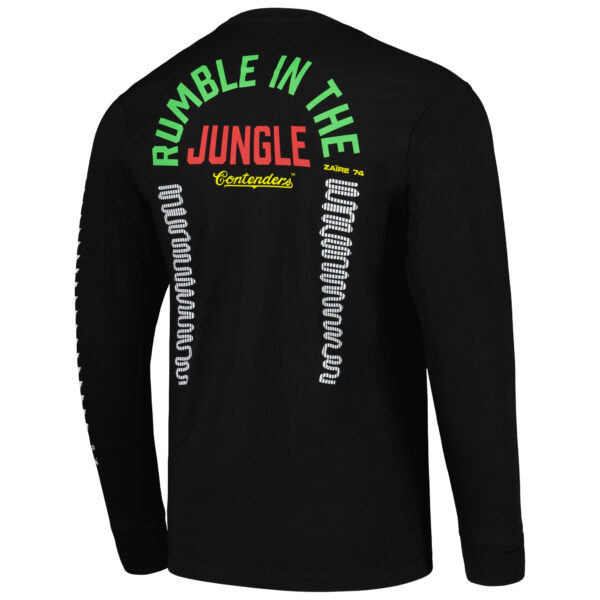 Men's Contenders Clothing Black Muhammad Ali Kinshasa Stamp Long Sleeve T-Shirt - Image 7