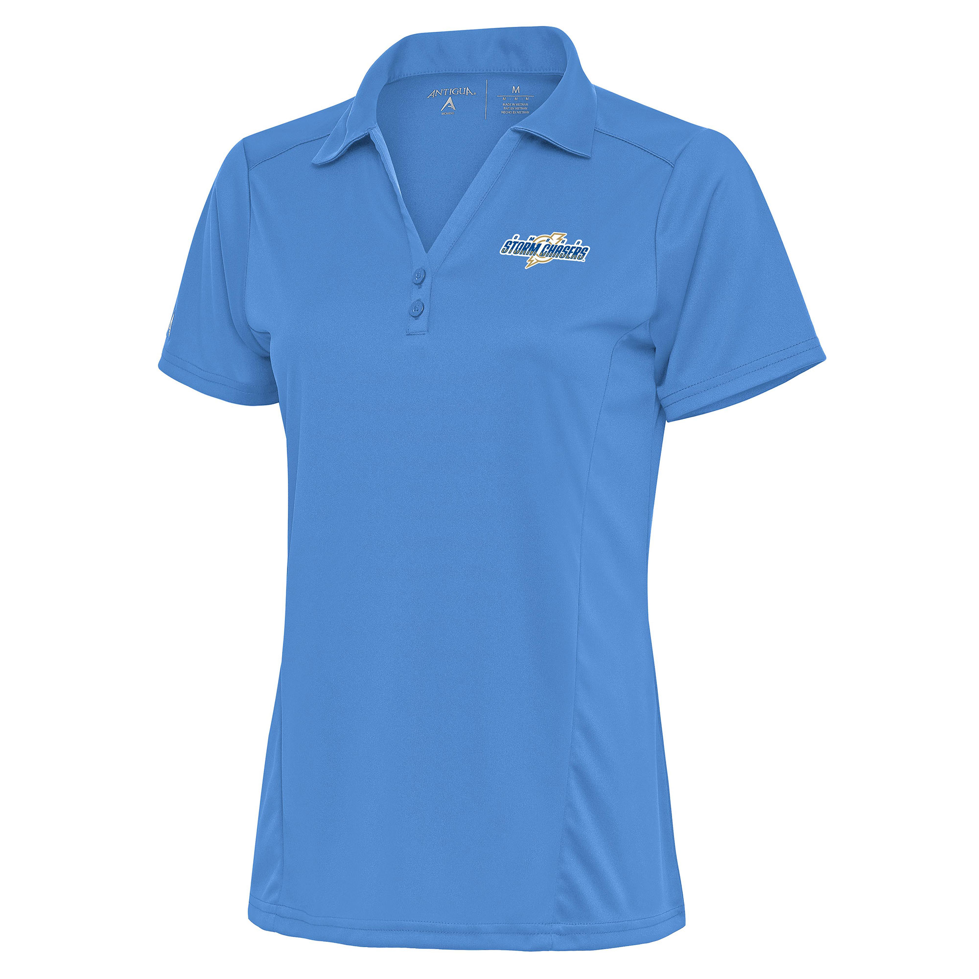Women's Antigua Powder Blue Omaha Storm Chasers Tribute Polo