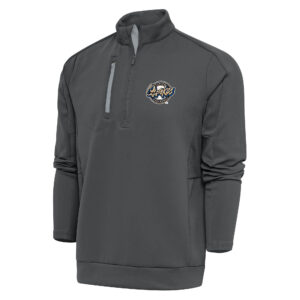 Men's Antigua  Pewter Rancho Cucamonga Quakes Generation Quarter-Zip Pullover Top
