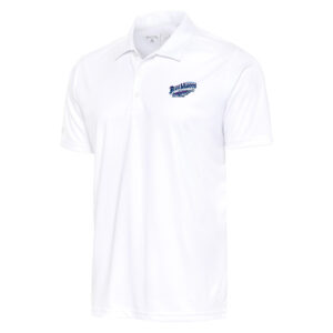 Men's Antigua  White Pensacola Blue Wahoos Big & Tall Tribute Polo