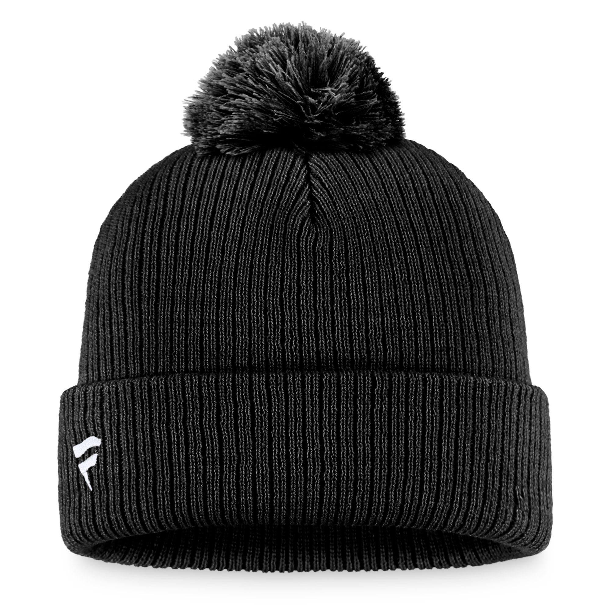 Women's Fanatics Black Pittsburgh Steelers Cuffed Knit Hat with Pom - Image 3