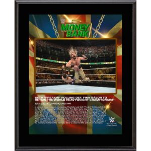 Seth "Freakin" Rollins WWE 10.5" x 13" 2023 Money In The Bank Sublimated Plaque
