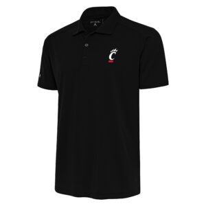 Men's Antigua  Black Cincinnati Bearcats Tribute Polo
