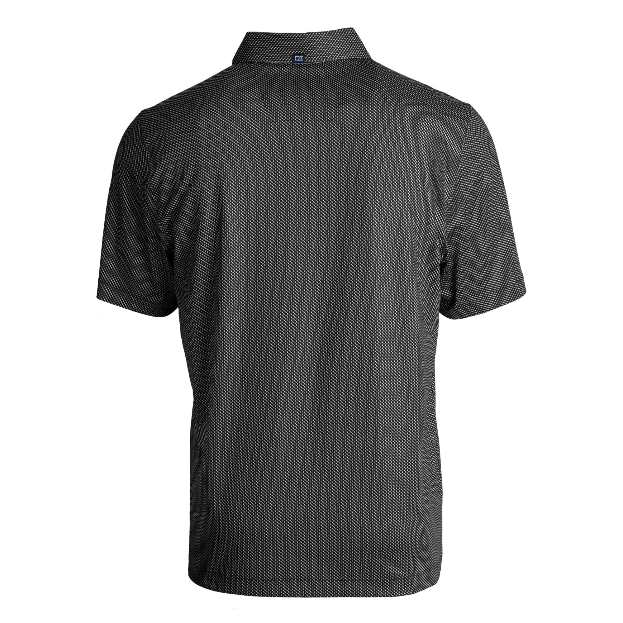 Men's Cutter & Buck Black Detroit Lions Helmet Big & Tall Pike Eco Symmetry Print Stretch Recycled Polo - Image 4