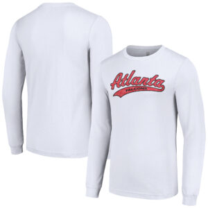 Men's Starter White Atlanta Falcons Tailsweep Long Sleeve T-Shirt