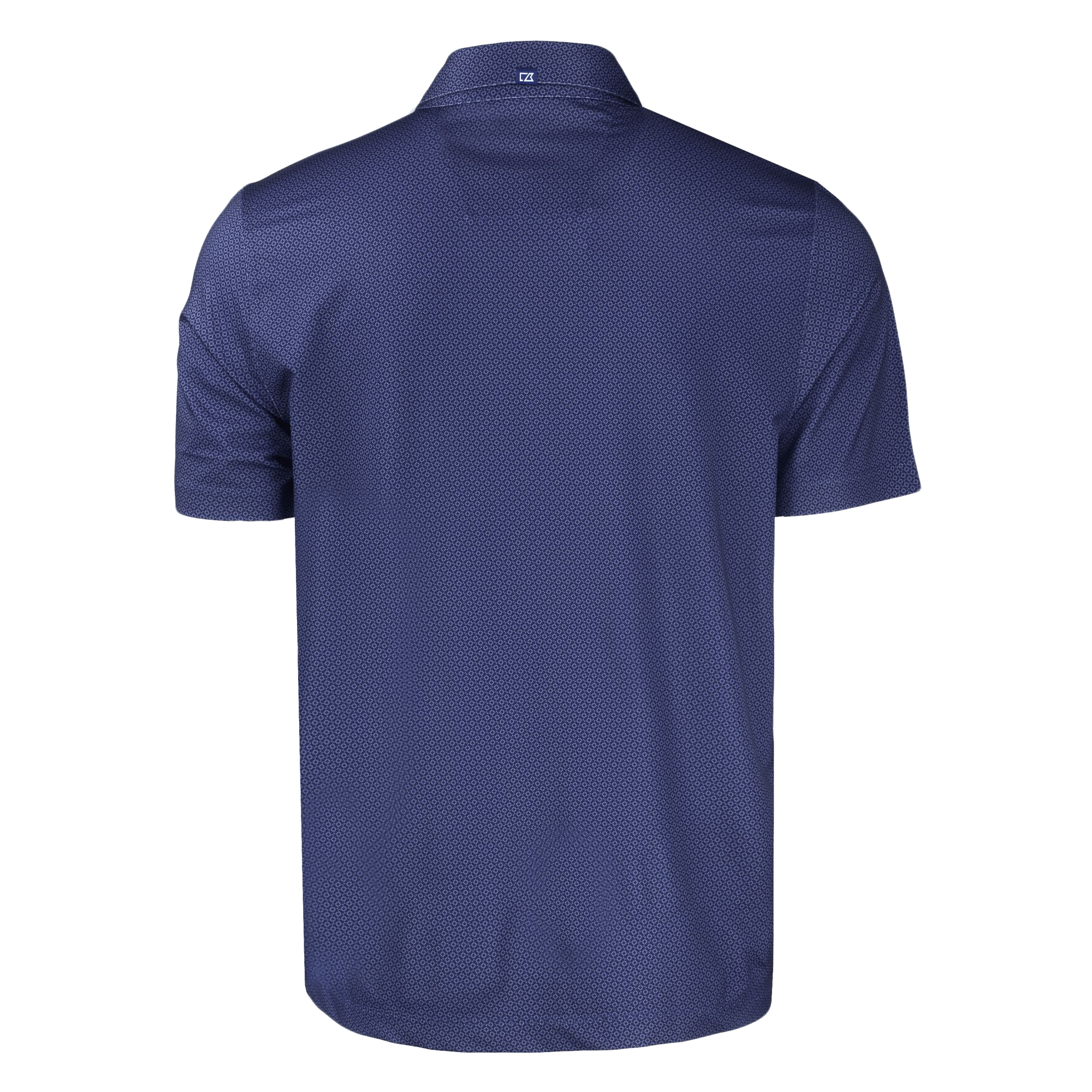 Men's Cutter & Buck Navy Washington Nationals Stars & Stripes Pike Eco Tonal Geo Print Stretch Recycled Polo - Image 4
