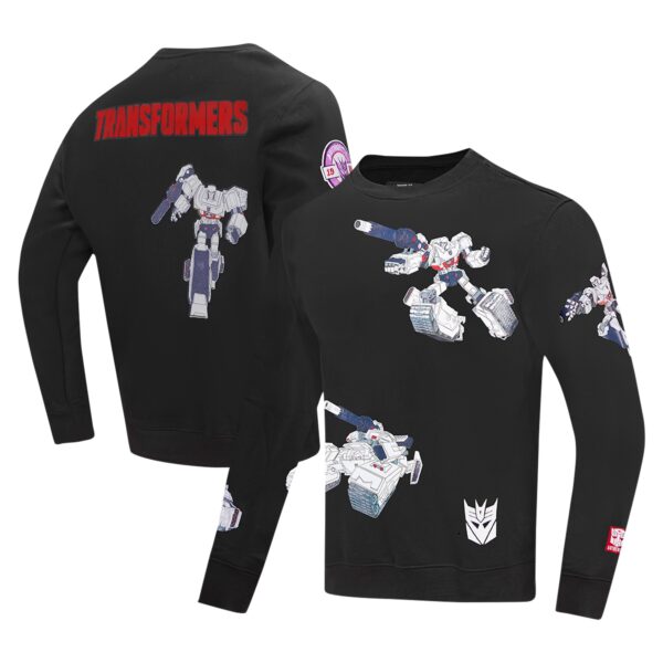 Unisex Freeze Max  Black Transformers Transformation Megatron Pullover Sweatshirt