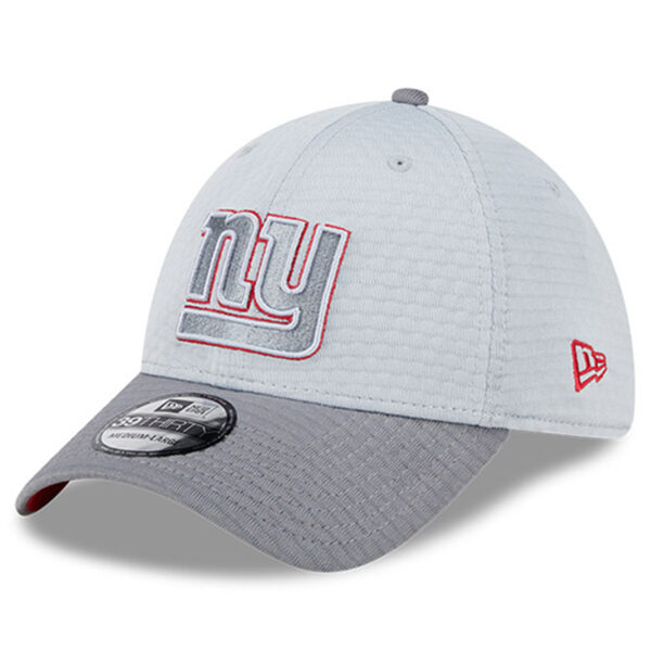 Men's New Era Gray New York Giants 2024 NFL Training Camp 39THIRTY Flex Hat - Image 7
