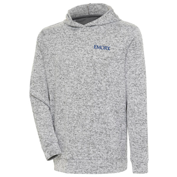 Men's Antigua  Heather Gray Emory Eagles Absolute Pullover Hoodie