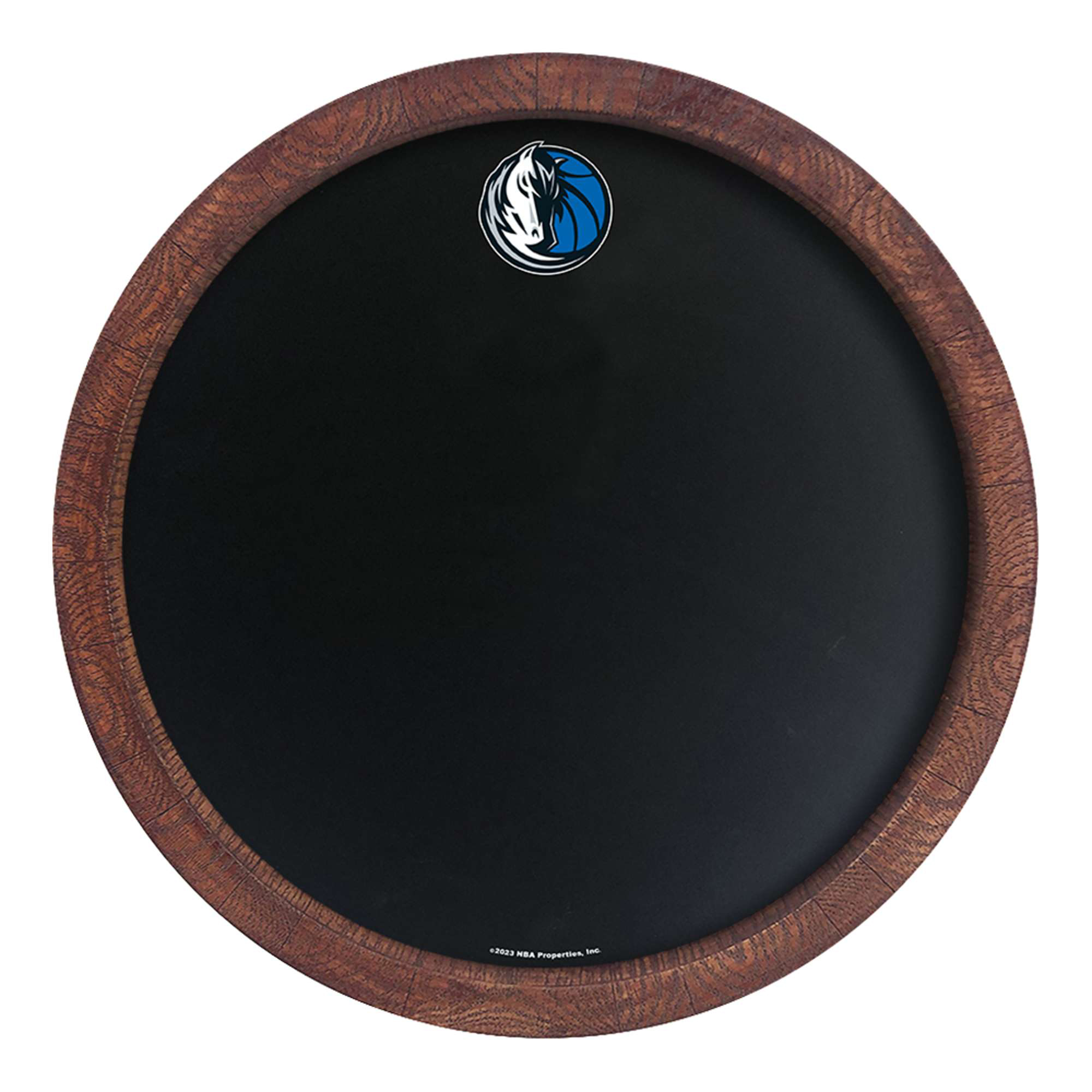 Dallas Mavericks 20.25'' Round Chalkboard Faux Barrel Top Sign