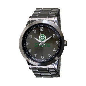 Men's  Gray Colorado State Rams Integris Gun Metal Stainless Steel Watch