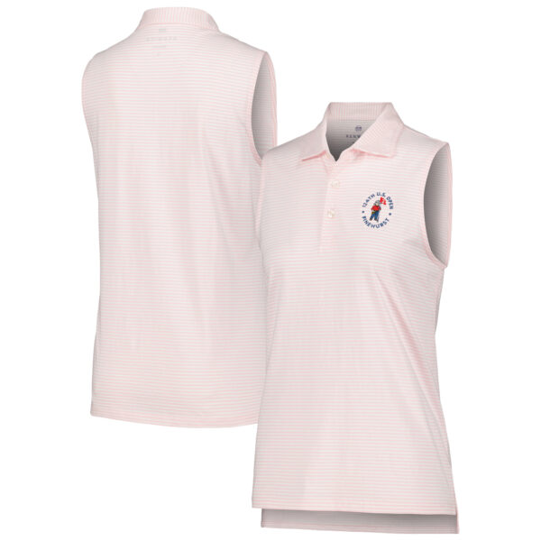 Women's 2024 U.S. Open  Renwick Golf Pink/White Sleeveless Polo