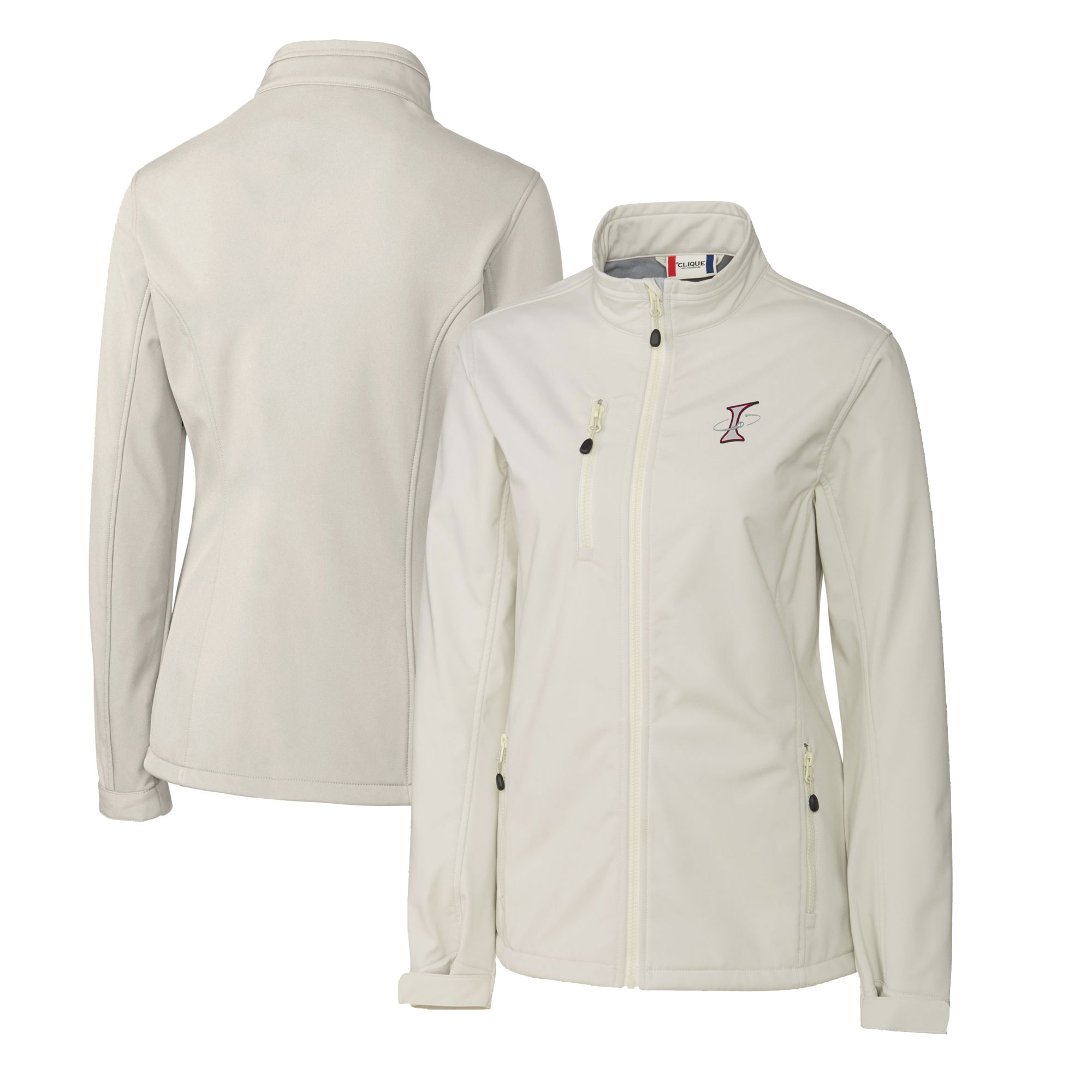 Women's Cutter & Buck Gray Albuquerque Isotopes Clique Telemark Eco Stretch Softshell Full-Zip Jacket - Image 7