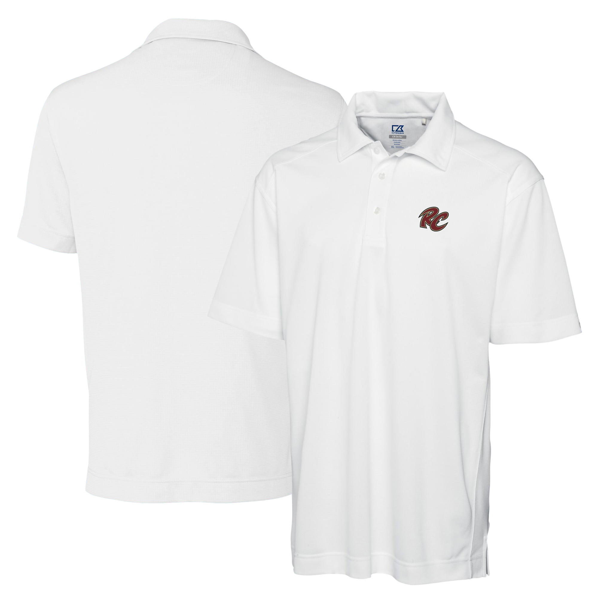 Men's Cutter & Buck White Sacramento River Cats DryTec Genre Textured Solid Polo