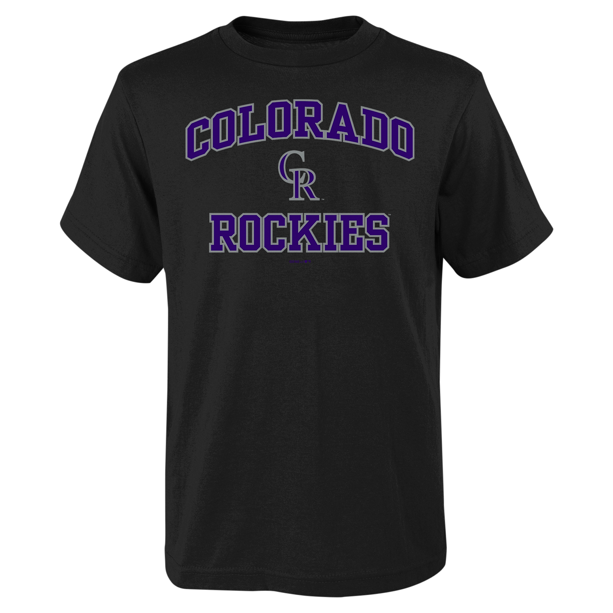 Youth Black Colorado Rockies Heart & Soul T-Shirt