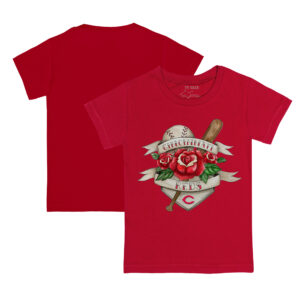 Infant Tiny Turnip Red Cincinnati Reds Tattoo Rose T-Shirt