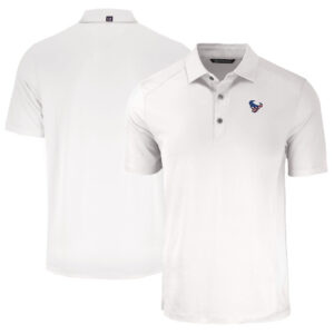Men's Cutter & Buck White Houston Texans Big & Tall Americana Forge Eco Stretch Recycled Polo