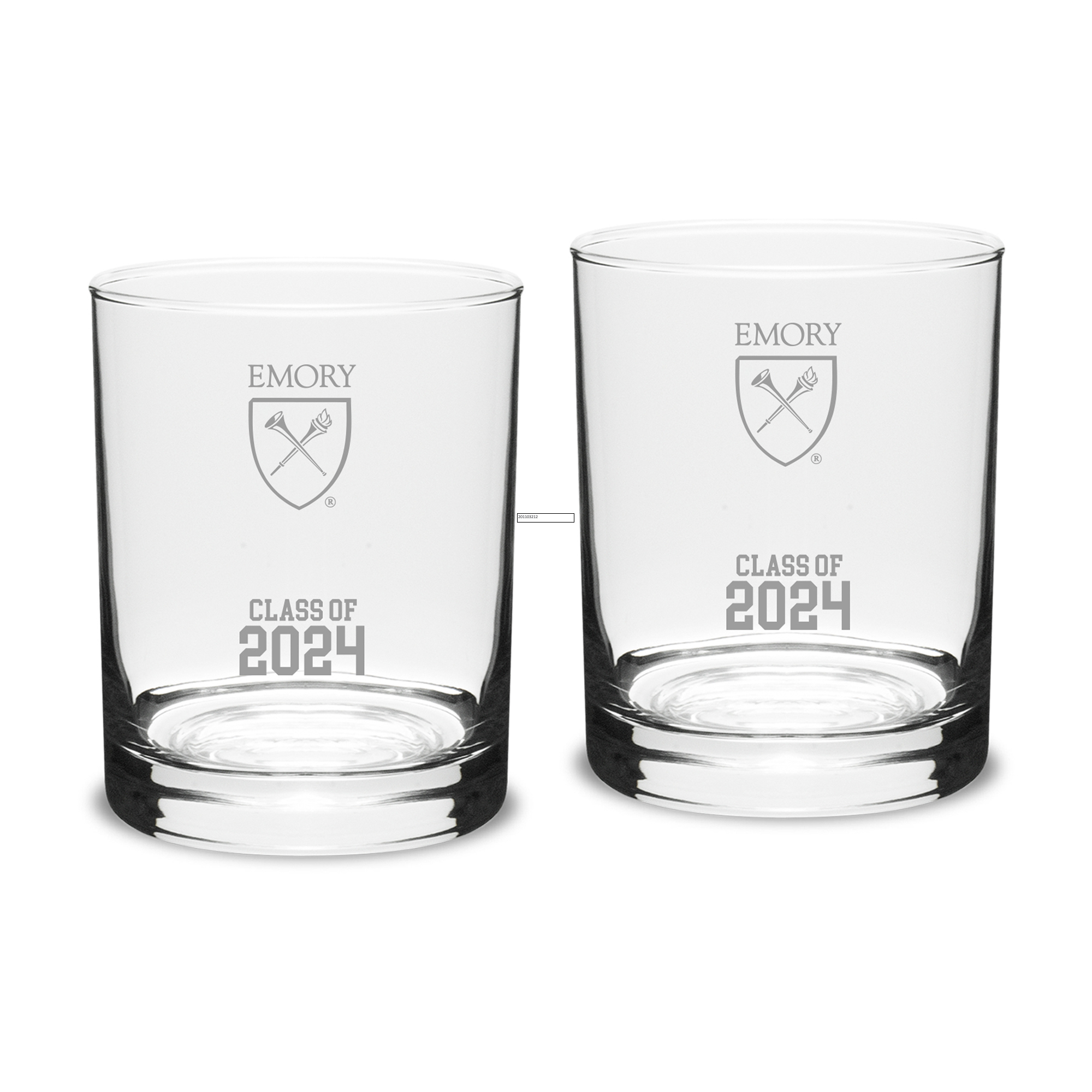 Emory Eagles Class of 2024 14oz. Two-Piece Classic Double Old Fashioned Glass Set