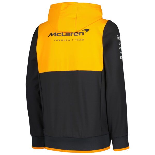 Youth Castore Orange/Charcoal McLaren F1 Team 2024 Team Pullover Hoodie - Image 7