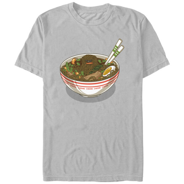 Men's Mad Engine Chewbacca Gray Star Wars Chewie Ramen Graphic T-Shirt