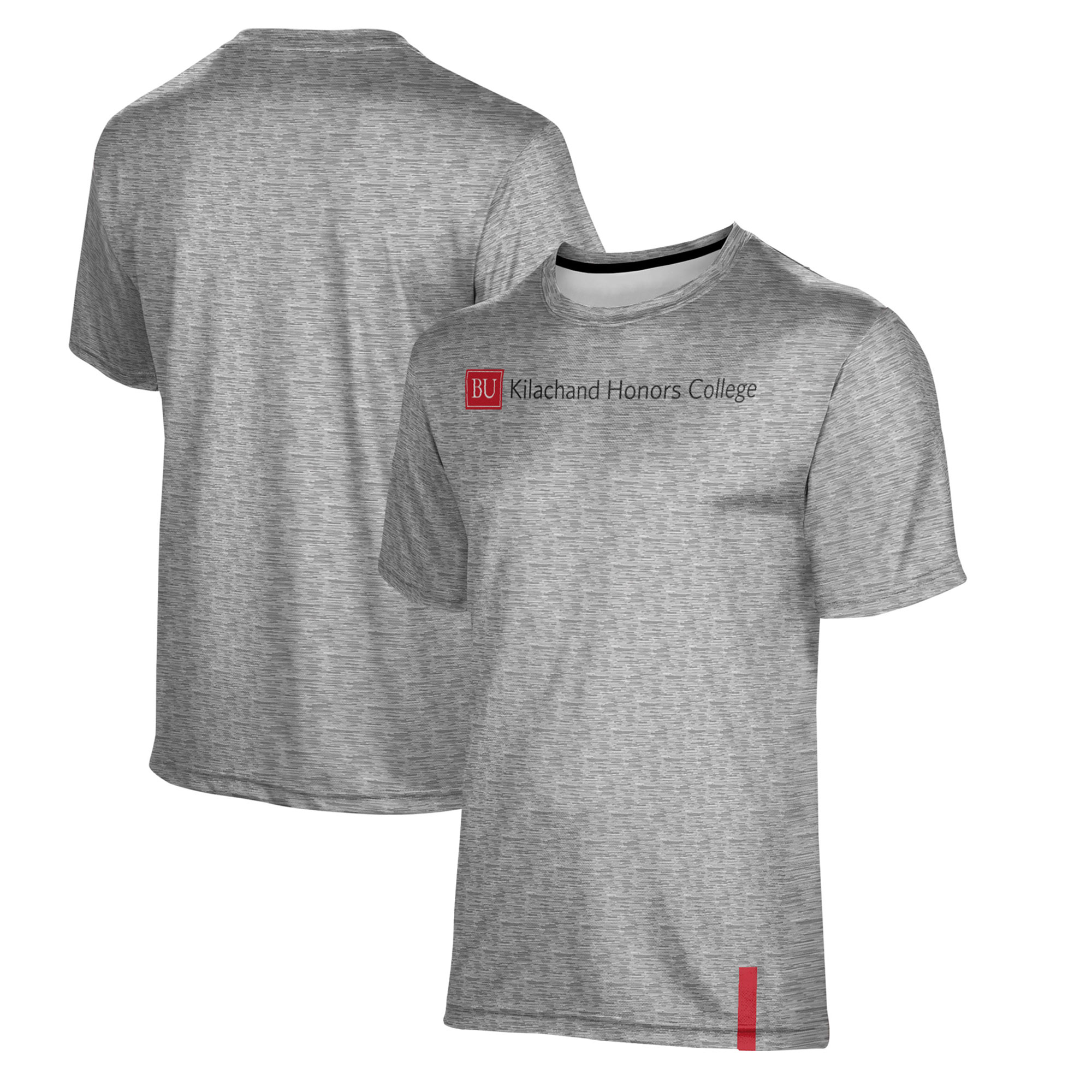 Women's Antigua Heather Gray Boston Red Sox Confront Quarter-Zip Pullover Top - Image 2