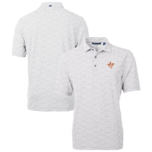 Men's Cutter & Buck Black Jacksonville Jaguars Pike Double Dot Print Stretch Polo