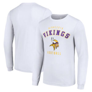 Men's Starter White Minnesota Vikings Long Sleeve T-Shirt