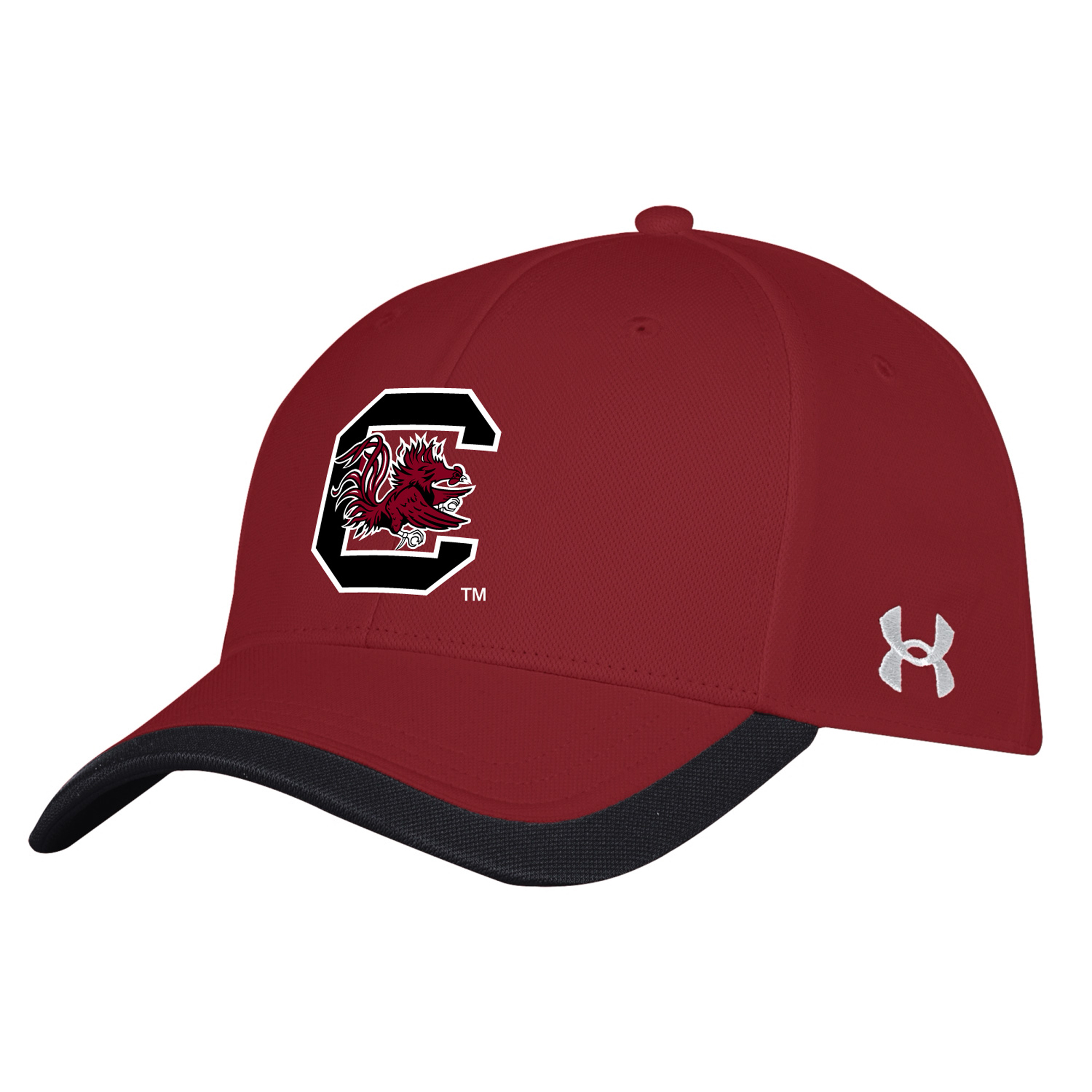 Men's Under Armour Maroon South Carolina Gamecocks Sideline Blitzing Accent Adjustable Hat