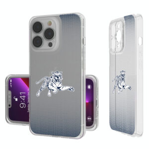 Jackson State Tigers Linen Logo iPhone Clear Case