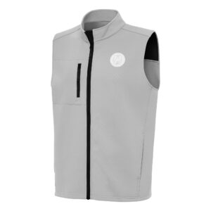 Men's Antigua Gray Atlanta United FC Demand Full-Zip Vest