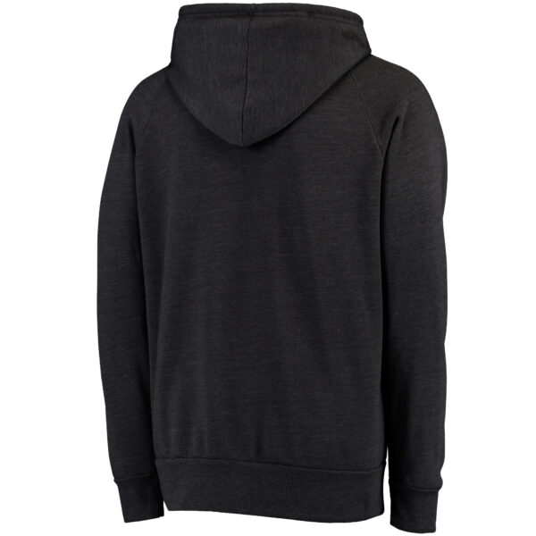 Men's Majestic Threads  Black Detroit Lions Raglan Tri-Blend Pullover Hoodie - Image 4