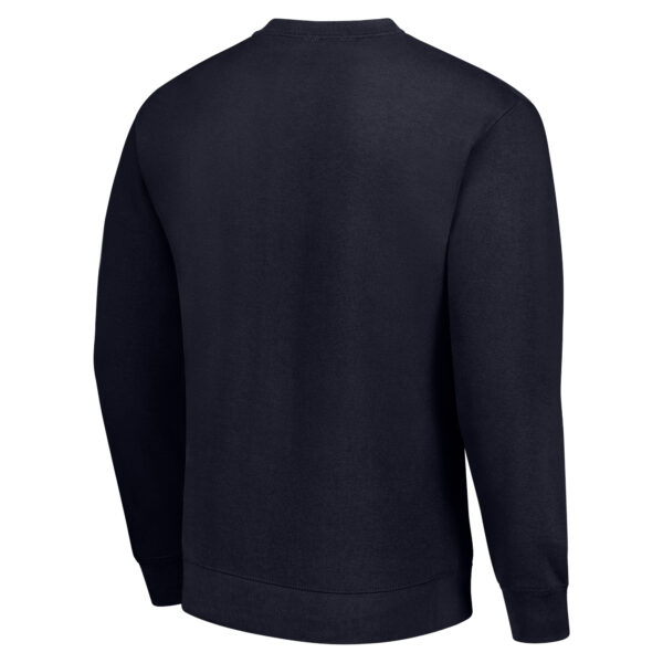 Men's Starter Navy Columbus Blue Jackets Team Logo Graphic Fleece Pullover Sweatshirt - Image 7
