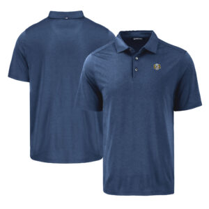 Men's Cutter & Buck Navy North Carolina Tar Heels Coastline Epic Comfort Eco Recycled Polo