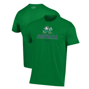 Men's Under Armour Green Notre Dame Fighting Irish Football Performance T-Shirt