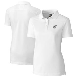 Women's Cutter & Buck White Arizona Cardinals Advantage Tri-Blend DryTec Pique Polo