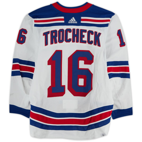Vincent Trocheck New York Rangers Game-Used #16 White adidas Jersey Worn During the Eastern Conference Finals of the 2024 Stanley Cup Playoffs vs. Florida Panthers - Image 6
