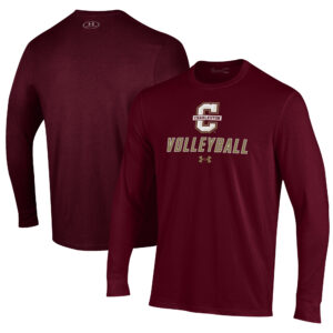 Men's Under Armour Maroon Charleston Cougars Volleyball Performance Long Sleeve T-Shirt