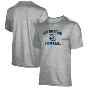 Men's ProSphere Gray Mid Michigan College Basketball T-Shirt