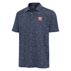 Men's Antigua Heather Navy Houston Astros Static Polo