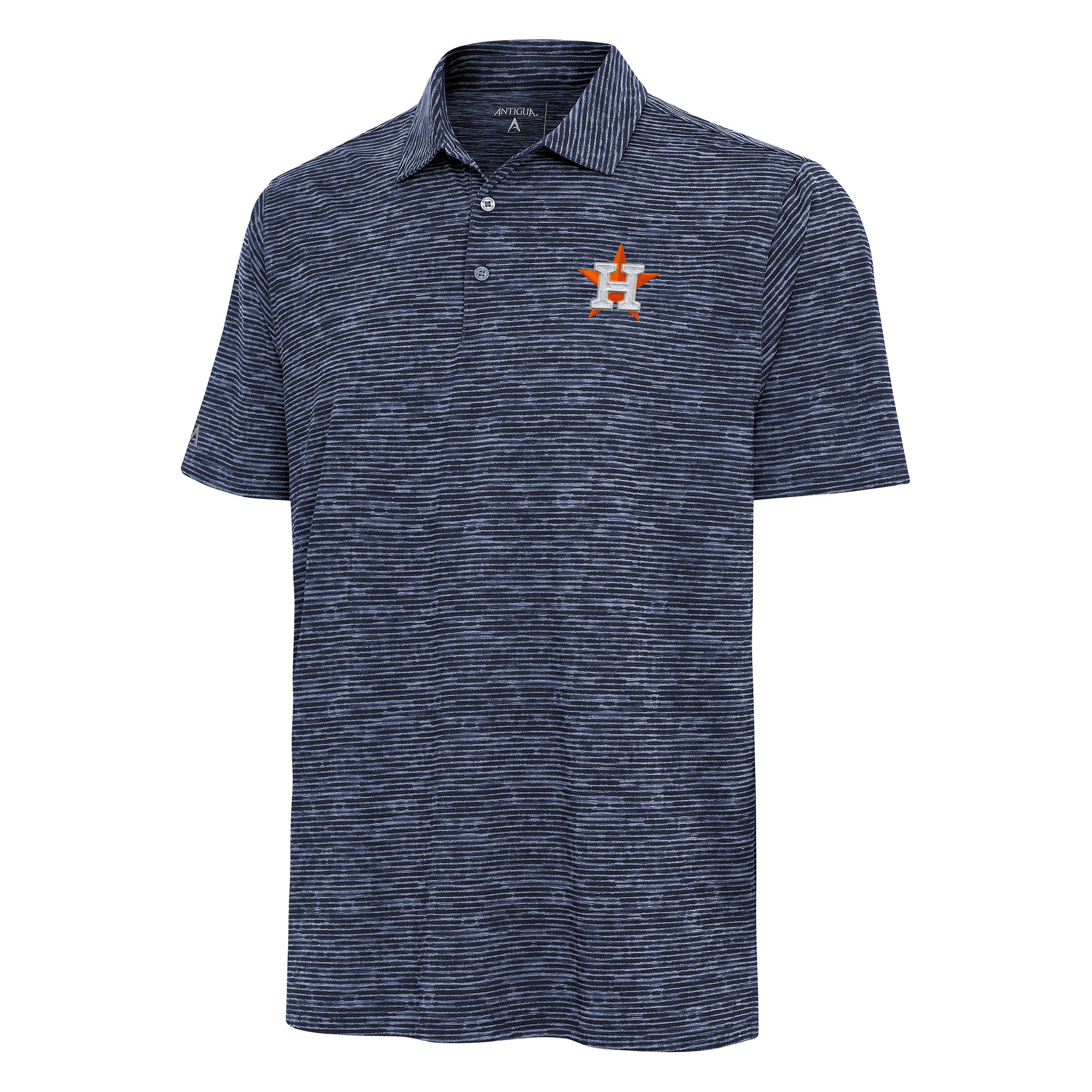 Men's Antigua Heather Navy Houston Astros Static Polo
