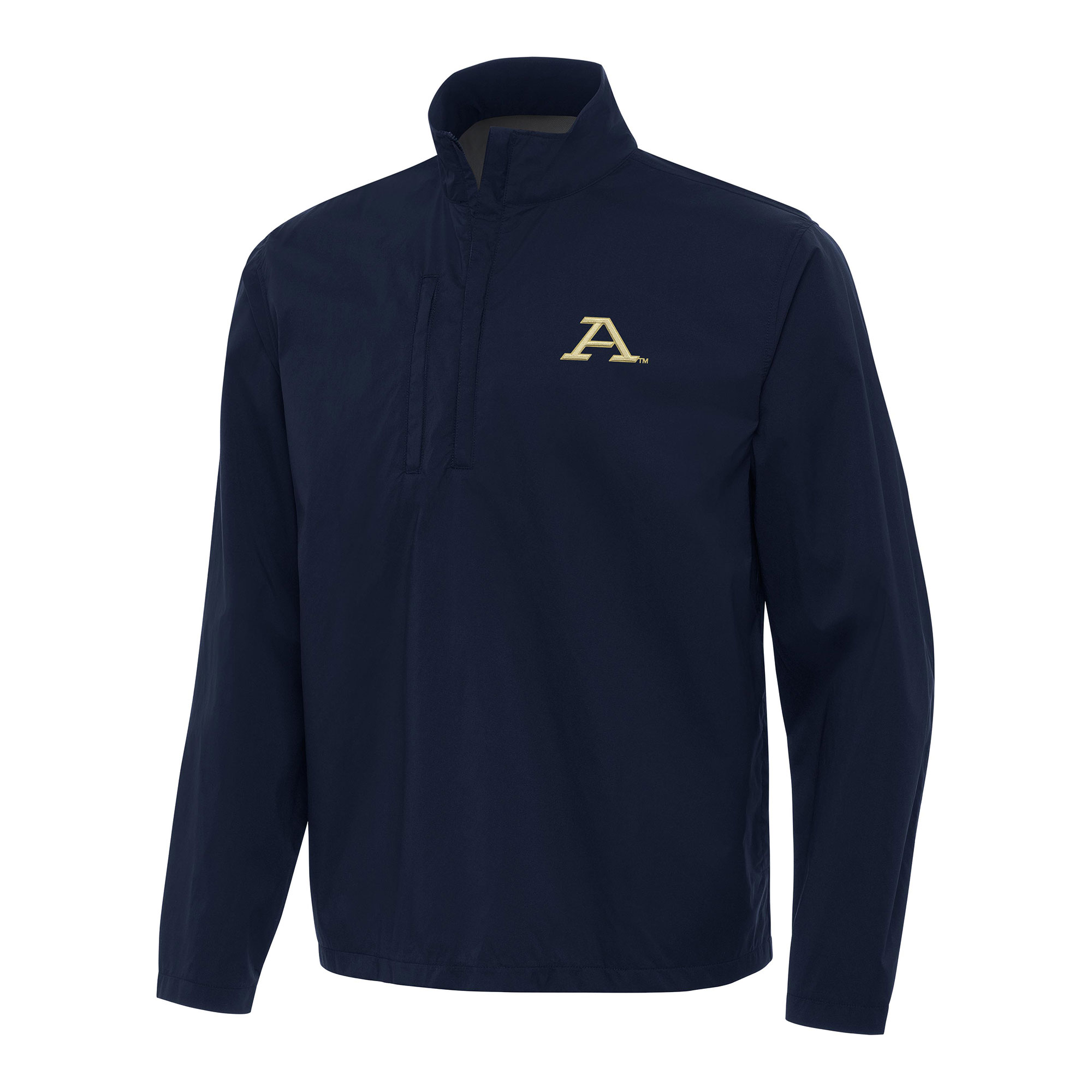 Men's Antigua Navy Akron Zips Brisk Quarter-Zip Windbreaker