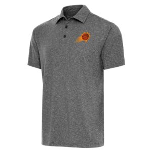 Men's Antigua  Heather Black Phoenix Suns Big & Tall Par 3 Polo