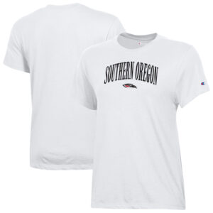 Women's Champion  White Southern Oregon Raiders Core T-Shirt
