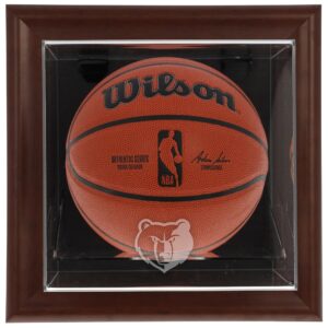 Memphis Grizzlies Framed Brown Wall-Mountable Team Logo Basketball Display Case