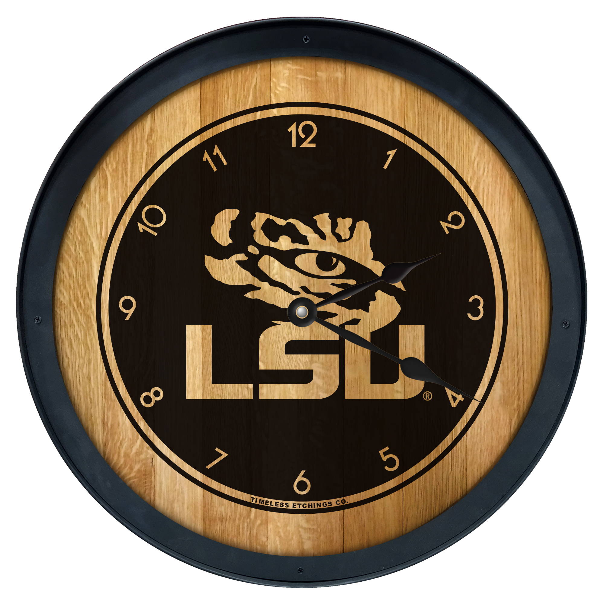 LSU Tigers 27" Barrelhead Clock