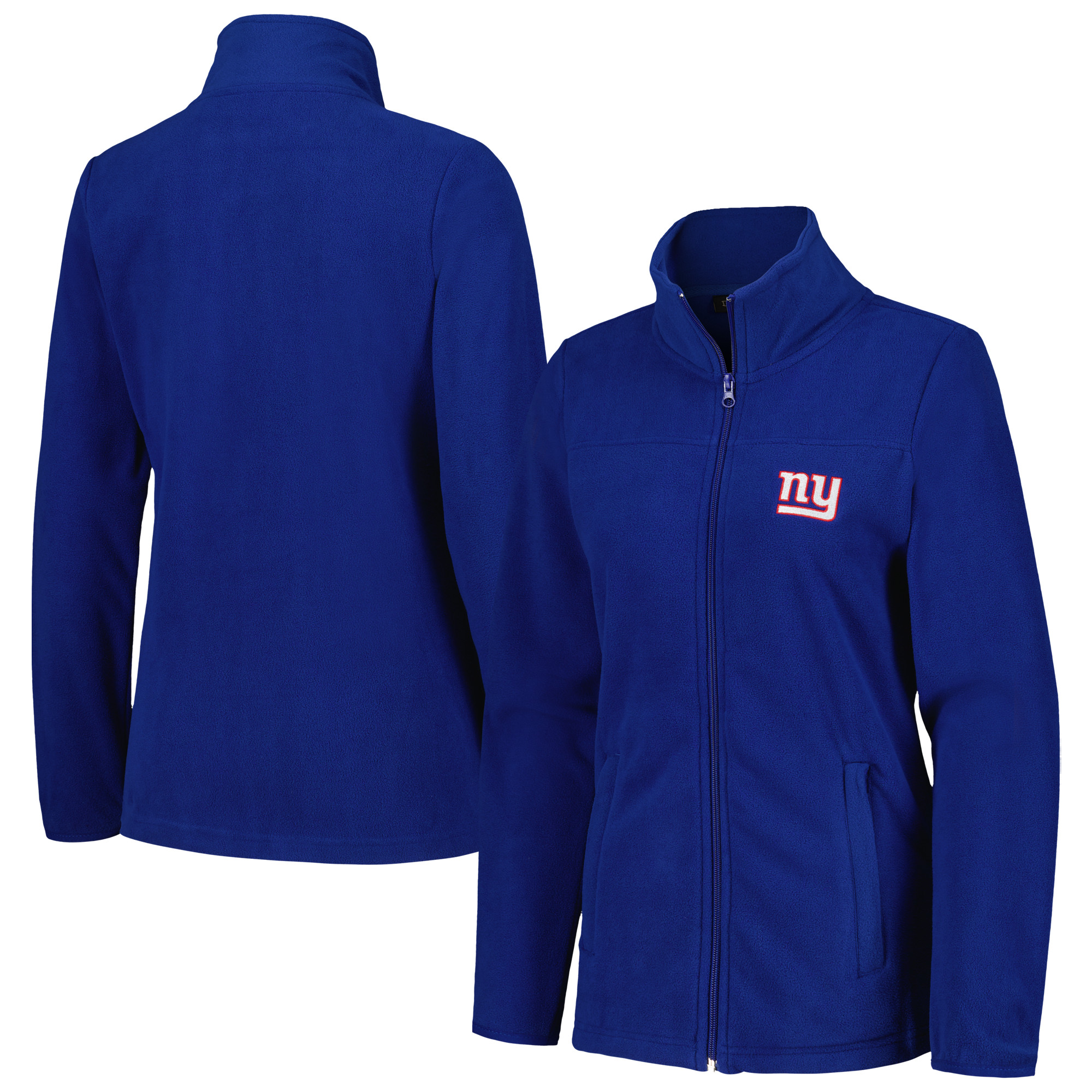 Women's Dunbrooke Royal New York Giants Hayden Polar Fleece Full-Zip Jacket - Image 5