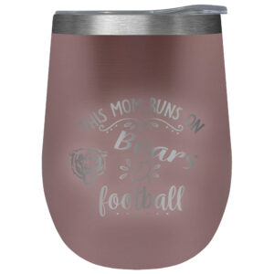 Chicago Bears 10oz. This Mom Rose Gold Wine Tumbler