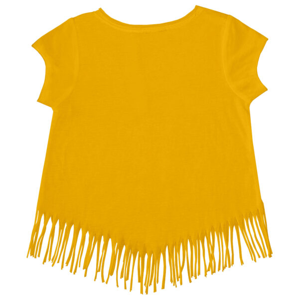 Girls Toddler Tiny Turnip Gold San Diego Padres Sundae Helmet Fringe T-Shirt - Image 7