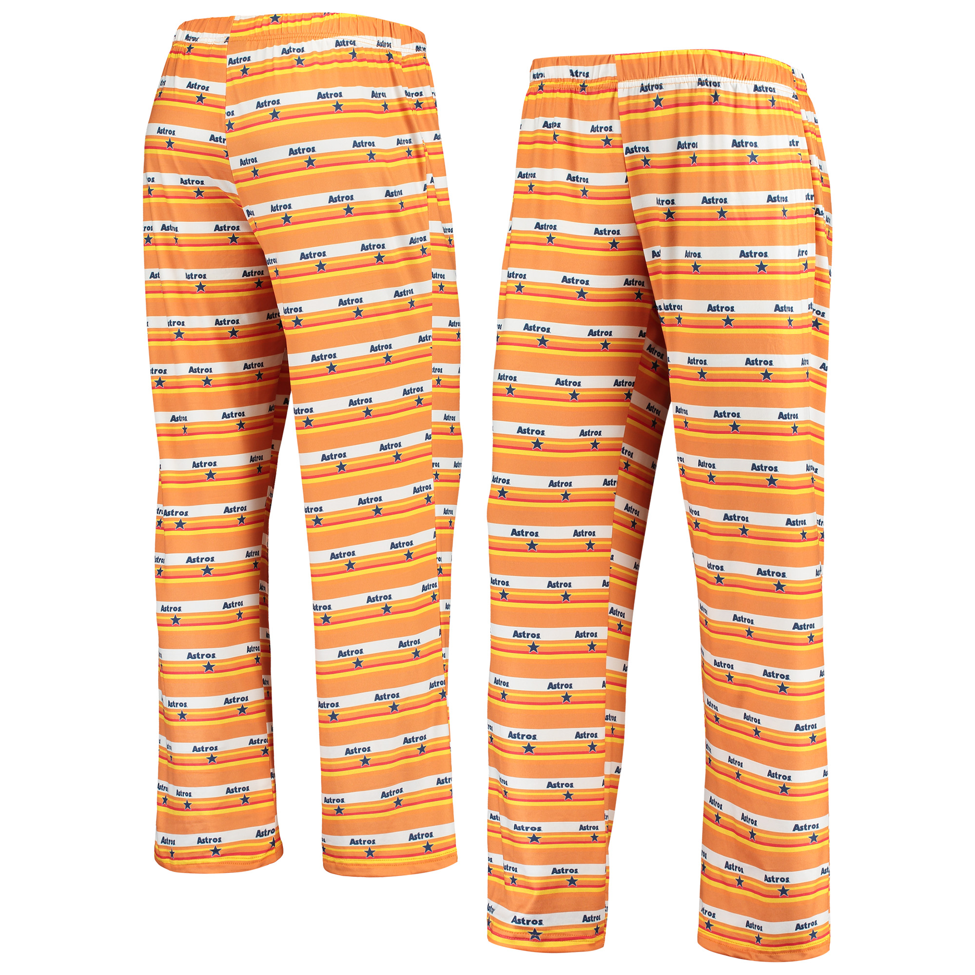 Women's Orange Houston Astros Retro Print Sleep Pants - Image 2